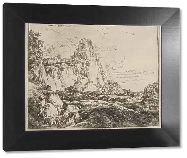 The Little Bridge near the Rock, from the series Set of Landscapes, n.d. Creator: Herman Naijwincx
