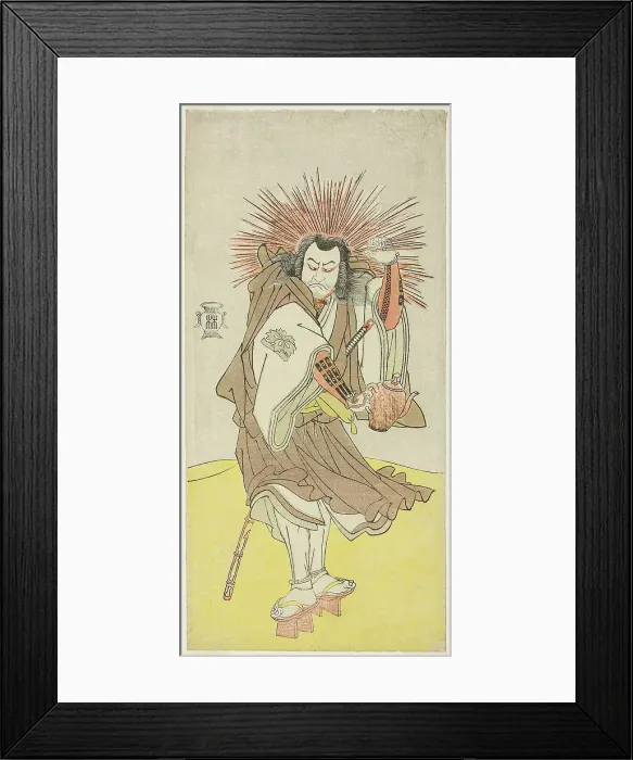 Framed Print : The Actor Nakayama Kojuro VI as Osada no Taro Kagemune (in Reality Hatcho Tsubute no Ki... c. 1785. Creator: Shunsho) Framed Print : The Actor Nakayama Kojuro VI as Osada no Taro Kagemune (in Reality Hatcho Tsubute no Ki... c. 1785. Creator: Shunsho)
