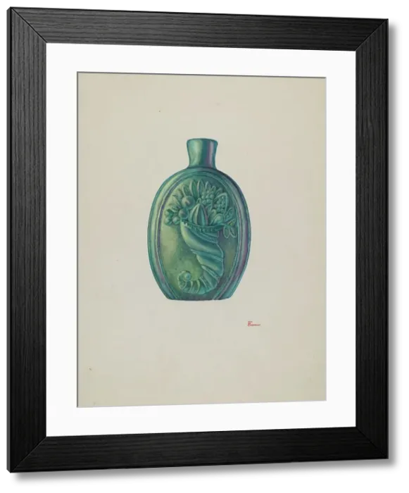 Framed Print : Flask, c. 1941. Creator: Hal Blakeley Framed Print : Flask, c. 1941. Creator: Hal Blakeley