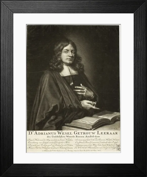 Framed Print : Adrian Wesel, Cleric in Amsterdam, n.d. Creator: Jacob Gole Framed Print : Adrian Wesel, Cleric in Amsterdam, n.d. Creator: Jacob Gole