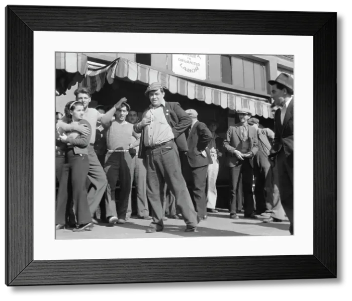 Framed Print : The day after election, Oakland, California, November 12, 1936. Creator: Dorothea Lange Framed Print : The day after election, Oakland, California, November 12, 1936. Creator: Dorothea Lange