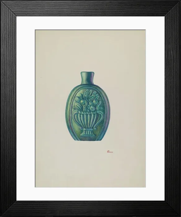 Framed Print : Flask, c. 1941. Creator: Hal Blakeley Framed Print : Flask, c. 1941. Creator: Hal Blakeley