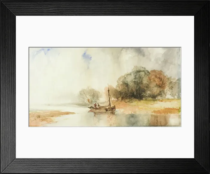 Framed Print : Beverly N.J. 1880 / 89. Creator: Thomas Moran Framed Print : Beverly N.J. 1880 / 89. Creator: Thomas Moran