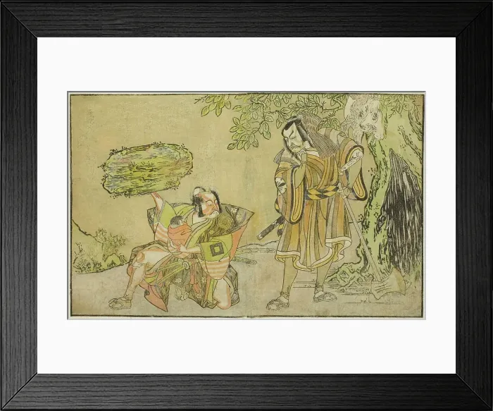 Framed Print : The Actors Matsumoto Koshiro II as Osada no Taro Kagemune Disguised as the Woodcutter... c. 1772. Creator: Shunsho Framed Print : The Actors Matsumoto Koshiro II as Osada no Taro Kagemune Disguised as the Woodcutter... c. 1772. Creator: Shunsho