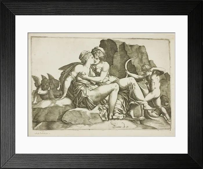 Framed Print : Jupiter and Callisto, 1560 / 70. Creators: Domenico Vito, Francesco Primaticcio Framed Print : Jupiter and Callisto, 1560 / 70. Creators: Domenico Vito, Francesco Primaticcio