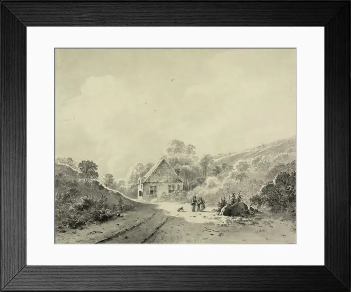 Framed Print : Outside of Haarlem, 1833. Creator: Jan Pieter Waterloo Framed Print : Outside of Haarlem, 1833. Creator: Jan Pieter Waterloo