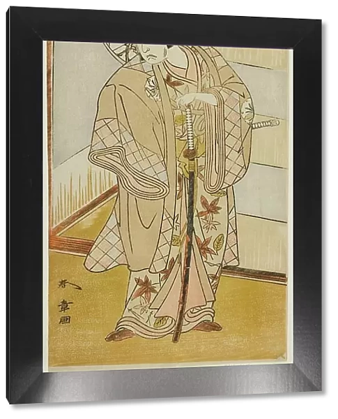 The Actor Matsumoto Koshiro IV as Matsuo-maru in the Play Sugawara Denju Tenarai... c. 1773. Creator: Shunsho