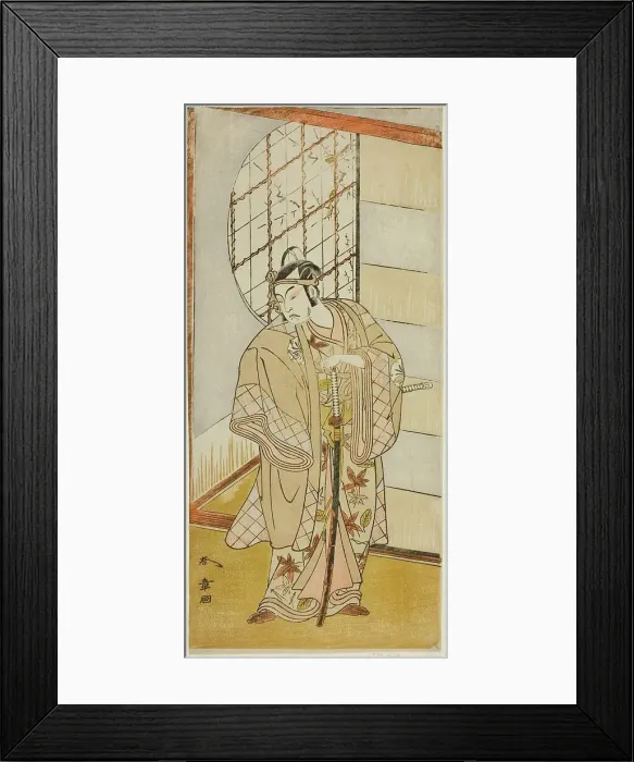 Framed Print : The Actor Matsumoto Koshiro IV as Matsuo-maru in the Play Sugawara Denju Tenarai... c. 1773. Creator: Shunsho Framed Print : The Actor Matsumoto Koshiro IV as Matsuo-maru in the Play Sugawara Denju Tenarai... c. 1773. Creator: Shunsho