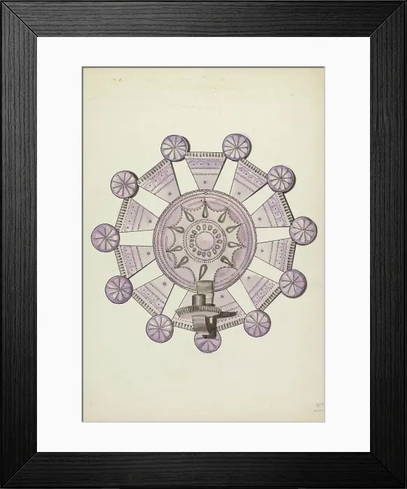 Framed Print : Candle Holder, 1935 / 1942. Creator: Hal Blakeley Framed Print : Candle Holder, 1935 / 1942. Creator: Hal Blakeley