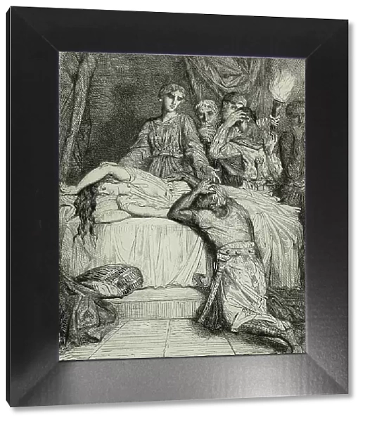 Oh! Oh! Oh!, plate fourteen from Othello, 1844. Creator: Theodore Chasseriau