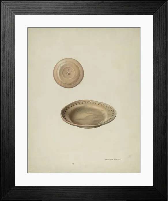 Framed Print : Plate Treen, 1938. Creator: Wellington Blewett Framed Print : Plate Treen, 1938. Creator: Wellington Blewett