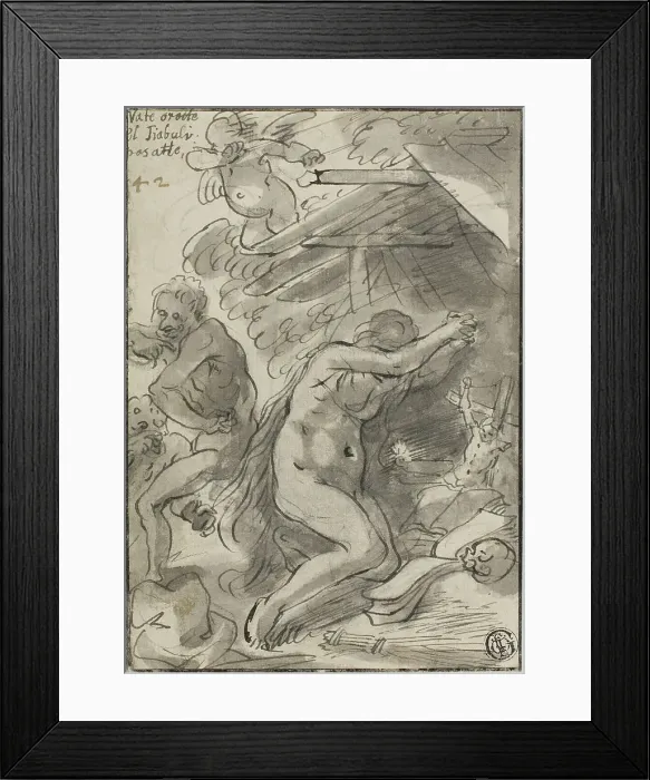 Framed Print : Mary Magdalene in Wilderness, 17th century. Creator: Unknown Framed Print : Mary Magdalene in Wilderness, 17th century. Creator: Unknown