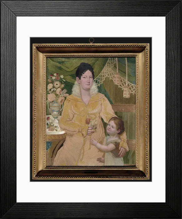 Framed Print : Portrait of the Princess di Ottaiano and her son Carlo, Naples, 1814. Creators: Princess Isabella Albertini de Medici di Ottaiano, Marquis Filippo Petrone Framed Print : Portrait of the Princess di Ottaiano and her son Carlo, Naples, 1814. Creators: Princess Isabella Albertini de Medici di Ottaiano, Marquis Filippo Petrone