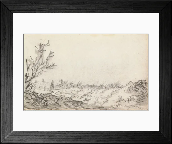 Framed Print : A Dune Landscape, 1650-51. Creator: Jan van Goyen Framed Print : A Dune Landscape, 1650-51. Creator: Jan van Goyen