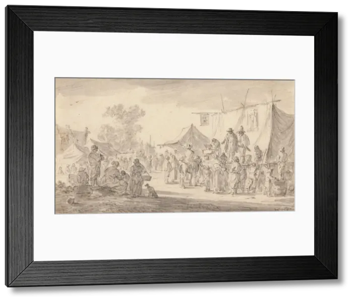 Framed Print : Country Fair, 1653. Creator: Jan van Goyen Framed Print : Country Fair, 1653. Creator: Jan van Goyen
