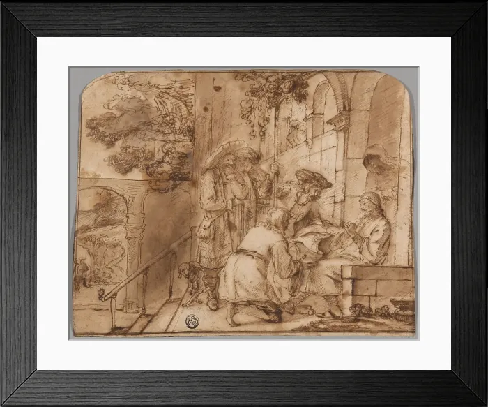 Framed Print : Joseph's Brothers Showing His Coat to Jacob, 1640 / 49. Creator: Jan Victors Framed Print : Joseph's Brothers Showing His Coat to Jacob, 1640 / 49. Creator: Jan Victors