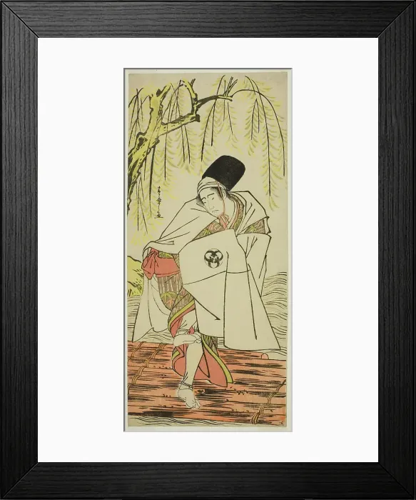 Framed Print : The Actor Bando Mitsugoro I as the Shinto Priest Goinosuke Disguised as the Spirit of a... c. 1781. Creator: Shunsho Framed Print : The Actor Bando Mitsugoro I as the Shinto Priest Goinosuke Disguised as the Spirit of a... c. 1781. Creator: Shunsho