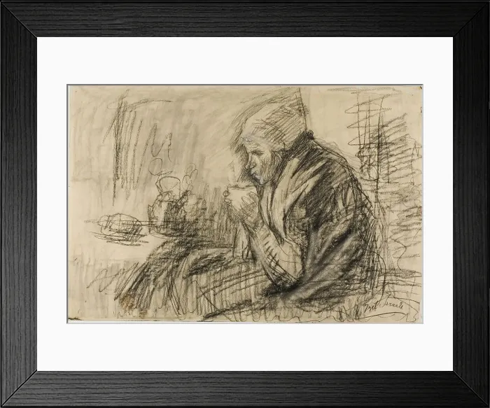 Framed Print : Refreshment, c.1895. Creator: Jozef Israels Framed Print : Refreshment, c.1895. Creator: Jozef Israels