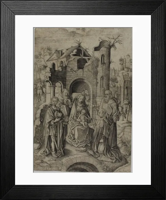 Framed Print : The Adoration of the Magi, n.d. Creator: Master IAM of Zwolle Framed Print : The Adoration of the Magi, n.d. Creator: Master IAM of Zwolle