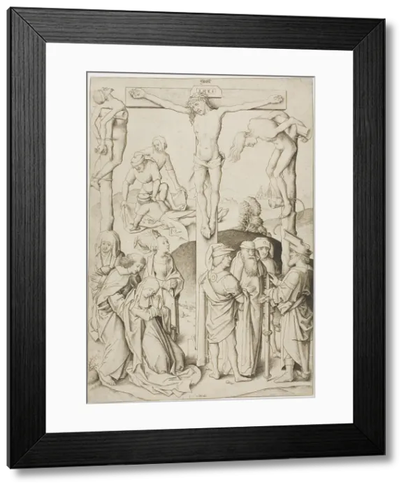 Framed Print : The Calvary, c.1480. Creator: Master IAM of Zwolle Framed Print : The Calvary, c.1480. Creator: Master IAM of Zwolle