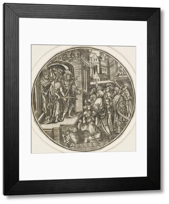 Framed Print : Ecce Homo, from The Passion, 1500 / 25. Creator: Master S Framed Print : Ecce Homo, from The Passion, 1500 / 25. Creator: Master S