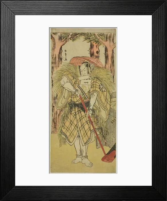 Framed Print : The Actor Nakamura Nakazo I as Hakamadare Yasusuke or Watanabe no Tsuna (?) in the Play... c. 1781. Creator: Shunsho Framed Print : The Actor Nakamura Nakazo I as Hakamadare Yasusuke or Watanabe no Tsuna (?) in the Play... c. 1781. Creator: Shunsho