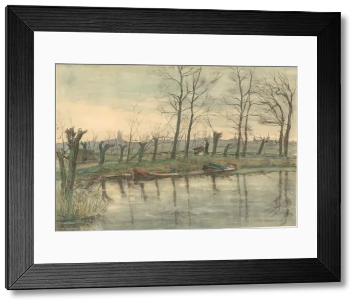 Framed Print : Amsterdam Skyline Viewed from the West, c.1899. Creator: Piet Mondrian Framed Print : Amsterdam Skyline Viewed from the West, c.1899. Creator: Piet Mondrian