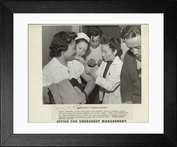 Framed Print : Japanese relocation, California, 1942. Creator: Dorothea Lange