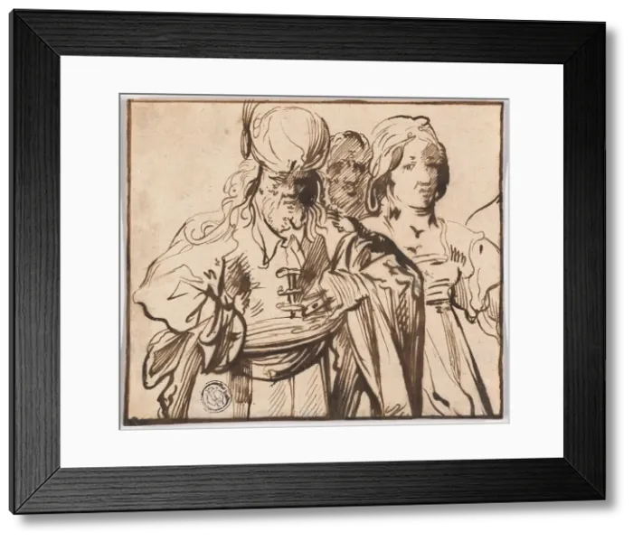 Framed Print : Three Half-Length Figures, 1622 / 72. Creator: Pieter Jansz Framed Print : Three Half-Length Figures, 1622 / 72. Creator: Pieter Jansz