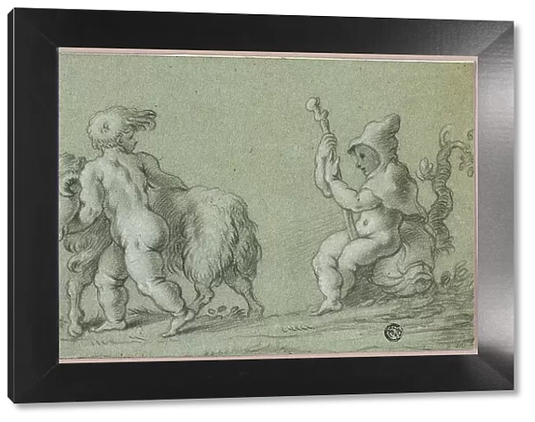 Putti as Goatherds, n.d. Creator: Unknown