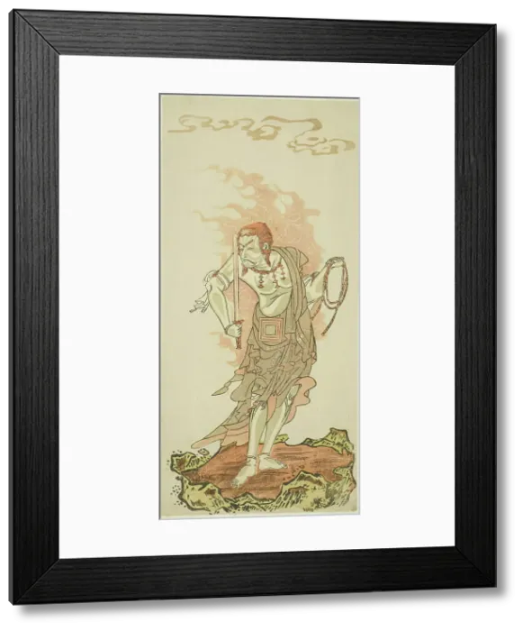 Framed Print : The Actor Ichikawa Danjuro V as the Buddhist Deity Fudo in the Final Scene from Part On... c. 1771. Creator: Shunsho Framed Print : The Actor Ichikawa Danjuro V as the Buddhist Deity Fudo in the Final Scene from Part On... c. 1771. Creator: Shunsho