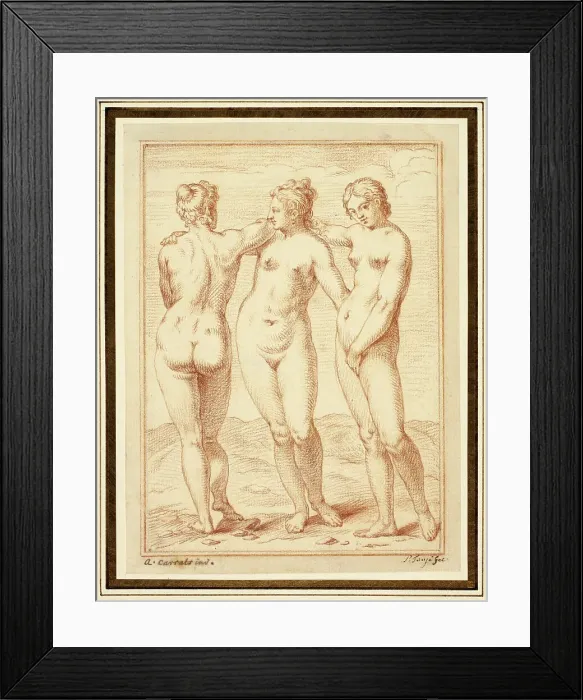 Framed Print : The Three Graces, n.d. Creator: Pierre Tanje Framed Print : The Three Graces, n.d. Creator: Pierre Tanje