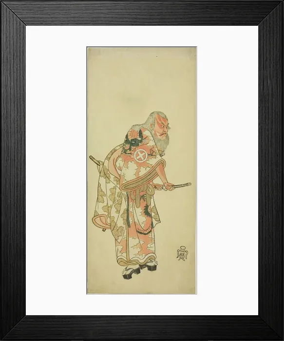 Framed Print : The Actor Otani Hiroemon III as Hige no Ikyu in the scene Sukeroku” in the play Hitok... c. 1764. Creator: Shunsho. The Actor Otani Hiroemon III as Hige no Ikyu in the scene Sukeroku” in the play Hitok... c. 1764 Framed Print : The Actor Otani Hiroemon III as Hige no Ikyu in the scene Sukeroku” in the play Hitok... c. 1764. Creator: Shunsho. The Actor Otani Hiroemon III as Hige no Ikyu in the scene Sukeroku” in the play Hitok... c. 1764
