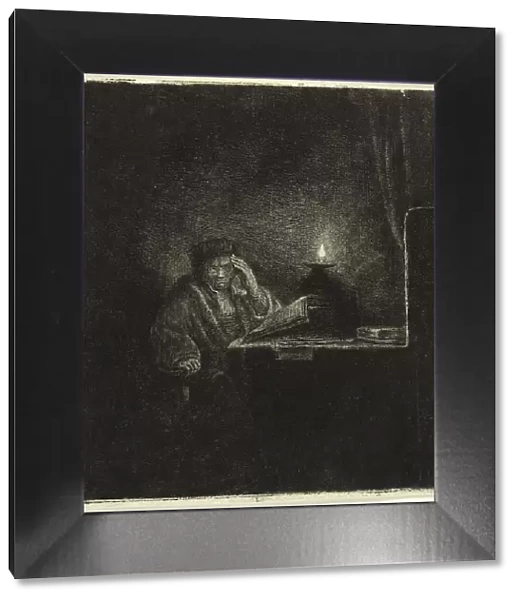 Student at a Table by Candlelight, 1642 / 65. Creator: Salomon Savery