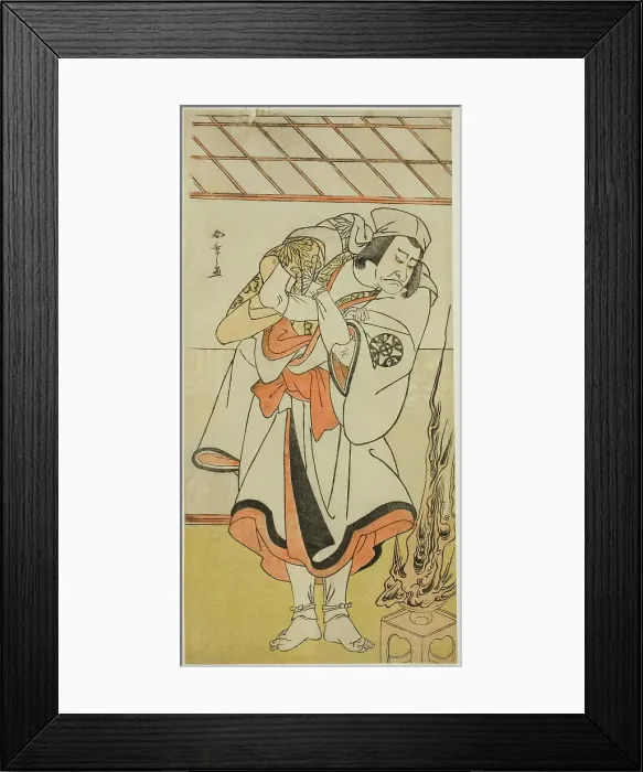 Framed Print : The Actor Nakamura Nakazo I as Chinzei Hachiro Tametomo Disguised as an Ascetic Monk... c. 1780. Creator: Shunsho Framed Print : The Actor Nakamura Nakazo I as Chinzei Hachiro Tametomo Disguised as an Ascetic Monk... c. 1780. Creator: Shunsho
