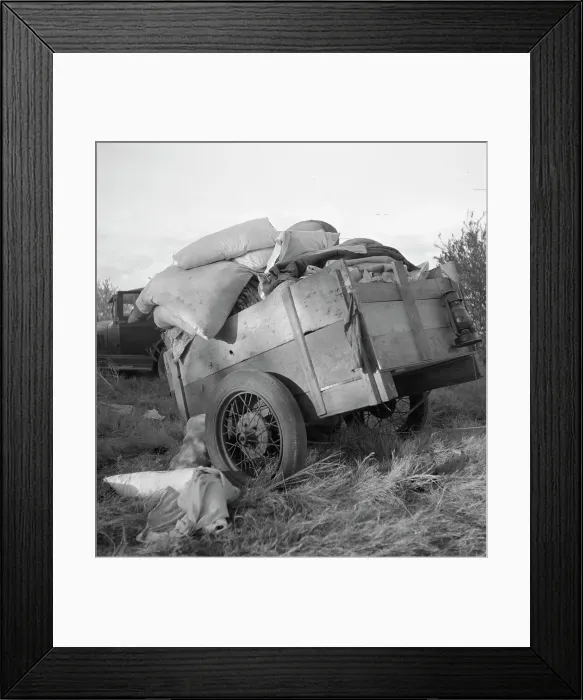 Framed Print : Roadside camp near Bakersfield, California, 1935. Creator: Dorothea Lange Framed Print : Roadside camp near Bakersfield, California, 1935. Creator: Dorothea Lange