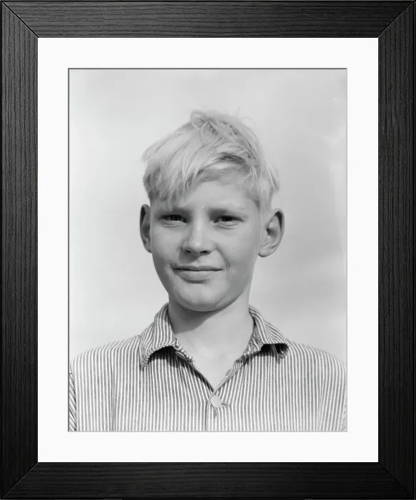 Framed Print : Son of migratory worker from Kansas in squatters camp near Farmersville, California, 1936. Creator: Dorothea Lange Framed Print : Son of migratory worker from Kansas in squatters camp near Farmersville, California, 1936. Creator: Dorothea Lange