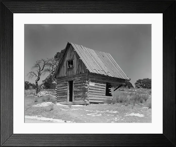 Framed Print : One of many abandoned homes in the Widtsoe area, Utah, 1936. Creator: Dorothea Lange Framed Print : One of many abandoned homes in the Widtsoe area, Utah, 1936. Creator: Dorothea Lange