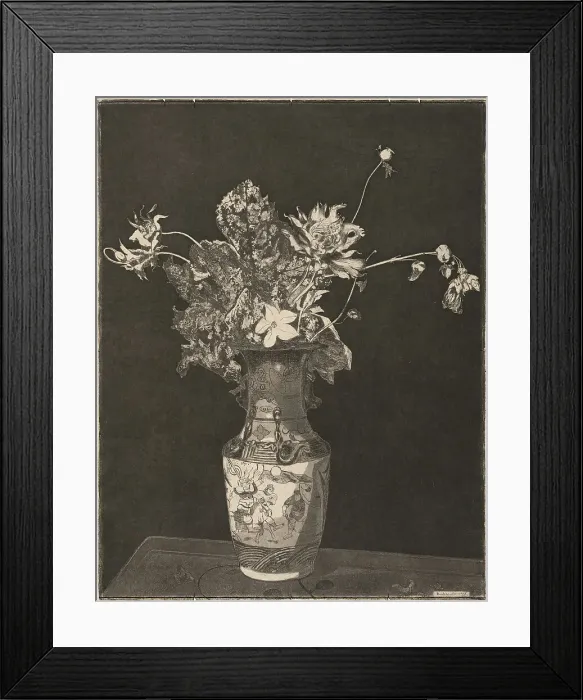 Framed Print : The Agony of Flowers, 1890 / 95. Creator: Theodore Roussel Framed Print : The Agony of Flowers, 1890 / 95. Creator: Theodore Roussel