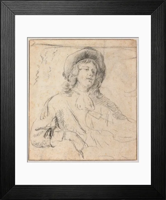 Framed Print : Violin Player, mid-17th century. Creator: Unknown Framed Print : Violin Player, mid-17th century. Creator: Unknown
