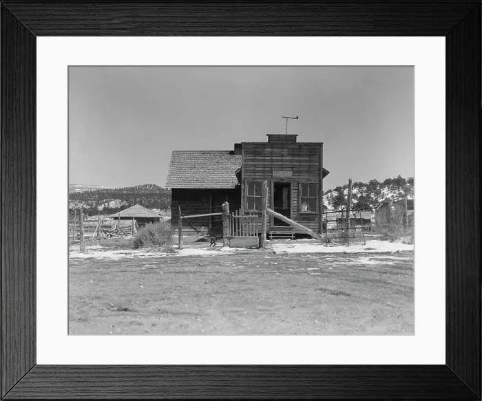 Framed Print : Widtsoe post office, Utah, 1936. Creator: Dorothea Lange Framed Print : Widtsoe post office, Utah, 1936. Creator: Dorothea Lange