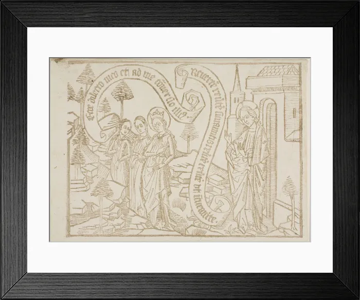 Framed Print : Page from the Canticum Canticorum (The Song of Solomon), ca. 1469-70. Creator: Unknown Framed Print : Page from the Canticum Canticorum (The Song of Solomon), ca. 1469-70. Creator: Unknown