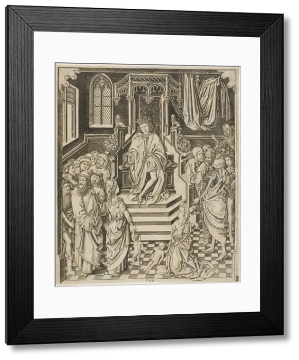 Framed Print : The Judgment of Solomon, c.1475-1500. Creator: Unknown Framed Print : The Judgment of Solomon, c.1475-1500. Creator: Unknown