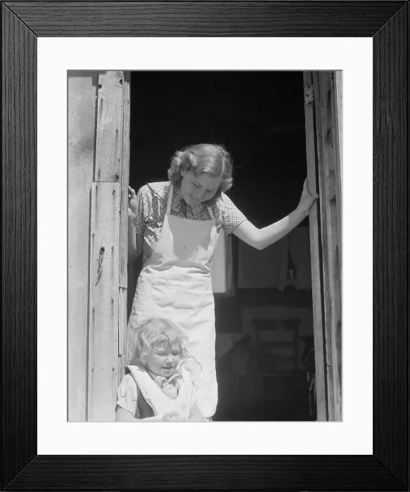 Framed Print : Resettlement clients to be moved from Widtsoe area to farm in another county of Utah, 1936. Creator: Dorothea Lange Framed Print : Resettlement clients to be moved from Widtsoe area to farm in another county of Utah, 1936. Creator: Dorothea Lange