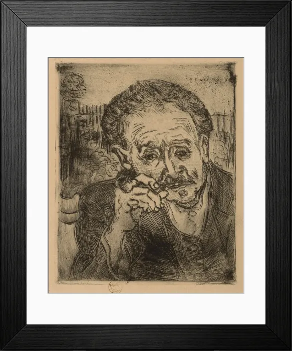 Framed Print : Portrait of Dr. Gachet, 1890. Creator: Vincent van Gogh Framed Print : Portrait of Dr. Gachet, 1890. Creator: Vincent van Gogh