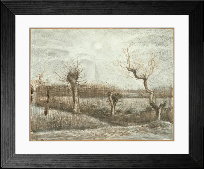 Framed Print : Tetards (Pollards), 1884. Creator: Vincent van Gogh Framed Print : Tetards (Pollards), 1884. Creator: Vincent van Gogh