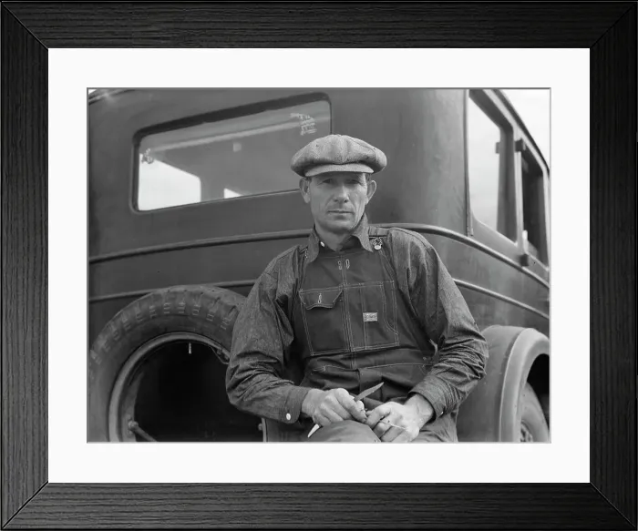 Framed Print : Drought refugee from Polk, Missouri, 1936. Creator: Dorothea Lange Framed Print : Drought refugee from Polk, Missouri, 1936. Creator: Dorothea Lange
