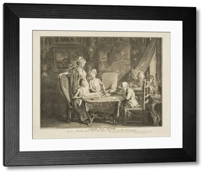 Framed Print : The Artist and his Family, 1771. Creator: Daniel Nikolaus Chodowiecki Framed Print : The Artist and his Family, 1771. Creator: Daniel Nikolaus Chodowiecki