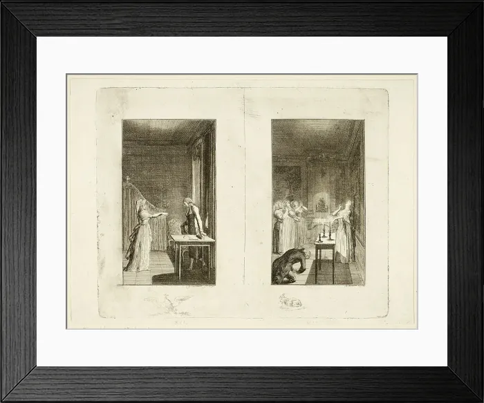 Framed Print : Illustration to Samuel Richardson's Clarissa, 1796. Creator: Daniel Nikolaus Chodowiecki Framed Print : Illustration to Samuel Richardson's Clarissa, 1796. Creator: Daniel Nikolaus Chodowiecki