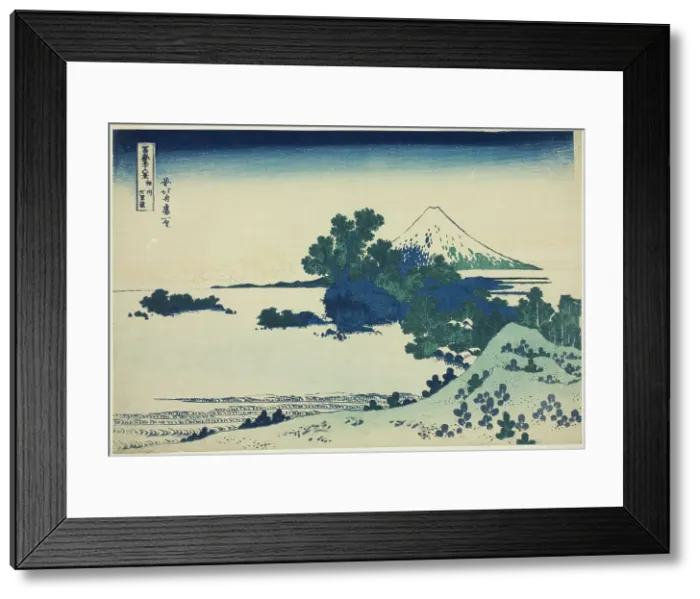 Framed Print : Shichirigahama Beach in Sagami Province (Shoshu Shichirigahama), from the series... c. 1830 / 33. Creator: Hokusai Framed Print : Shichirigahama Beach in Sagami Province (Shoshu Shichirigahama), from the series... c. 1830 / 33. Creator: Hokusai